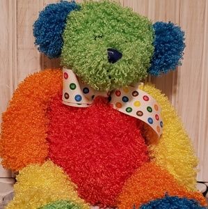 M & M's Chocolate Multi colored plush bear
